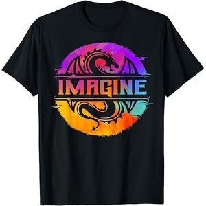 Imagine Dragon Retro Cool Art T-Shirt - Imagine Dragon